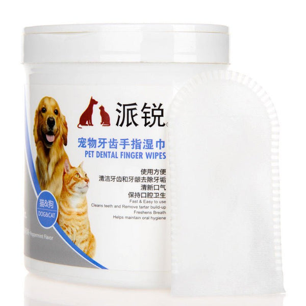 Oral And Dental Cleaning Wipes For Pet Cats And Dog