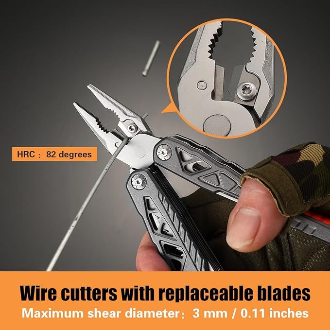 Upgraded 18 in 1 Multitool,Professional Stainless Steel